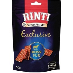 Rinti Snack Singlefleisch Exclusive Ross 50g